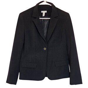 Charter Club Womens Black Blazer Size 6 Career Wear Business Classic Office